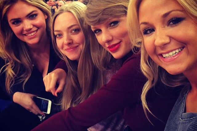 Amanda Seyfried was with Taylor Swift, Kate Upton and Swift's friend Brittany Maack